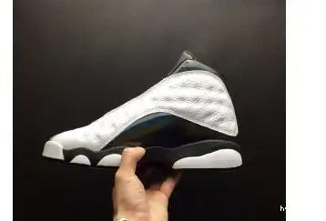 Hyperoad RETRO “BARONS HOLOGRAM” JORDAN AIR MENS WHITE 13 GREY 0618